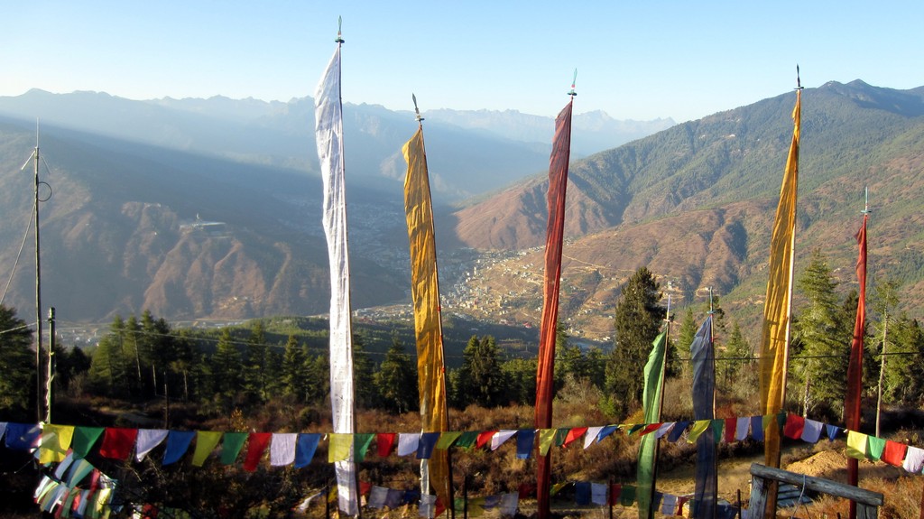 Thimphu from the Talakha monastery