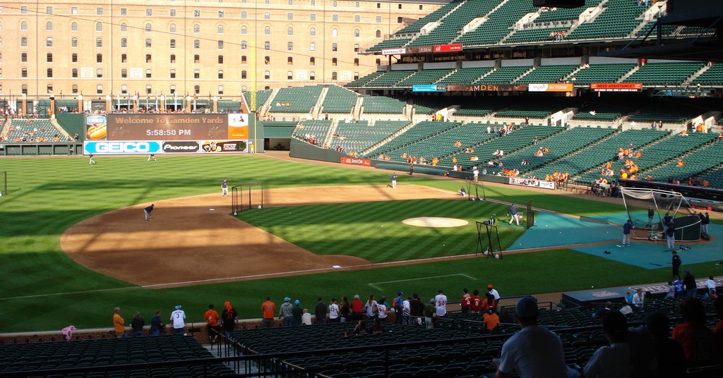 View from our seats at Camden Yards