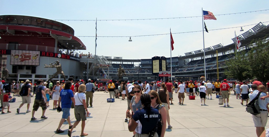 The center field concourse at Nationals Park